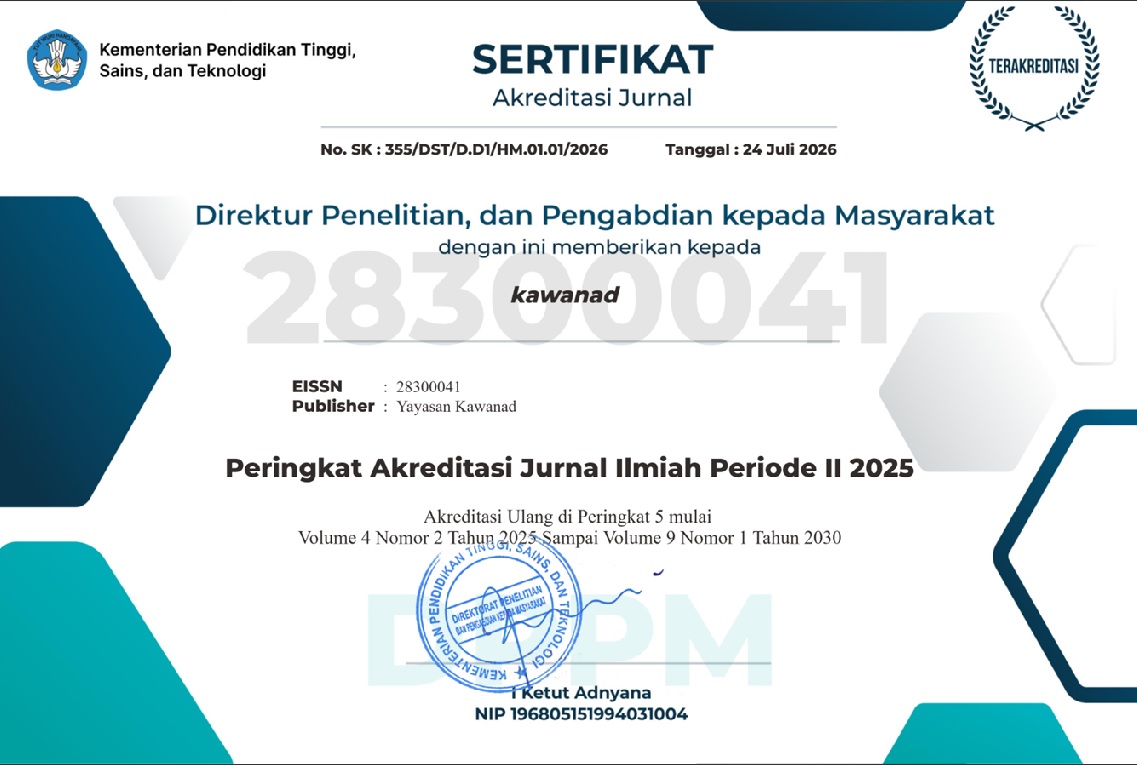 Akreditasi SINTA 5 Kawanad : Jurnal Pengabdian kepada Masyarakat