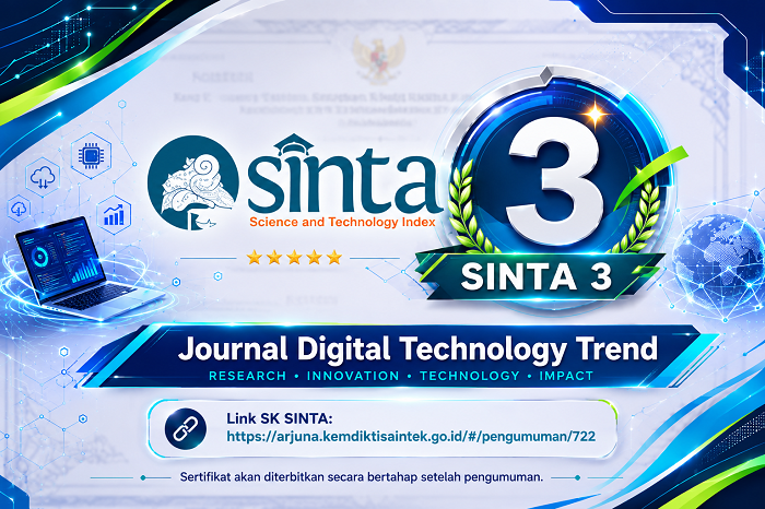 SINTA Accreditation - Journal Digital Technology Trend